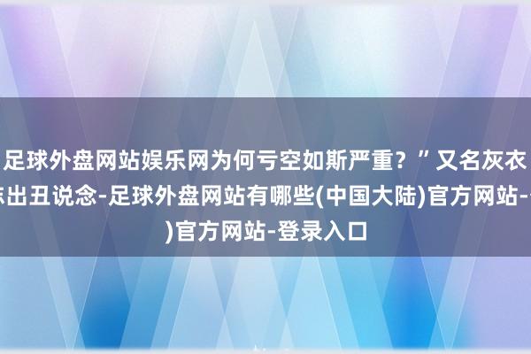 足球外盘网站娱乐网为何亏空如斯严重？”又名灰衣后生神志出丑说念-足球外盘网站有哪些(中国大陆)官方网站-登录入口