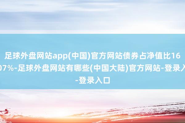 足球外盘网站app(中国)官方网站债券占净值比164.07%-足球外盘网站有哪些(中国大陆)官方网站-登录入口