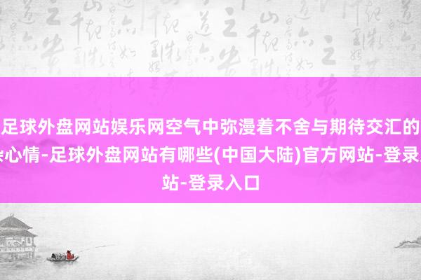 足球外盘网站娱乐网空气中弥漫着不舍与期待交汇的复杂心情-足球外盘网站有哪些(中国大陆)官方网站-登录入口