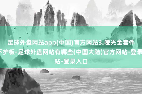 足球外盘网站app(中国)官方网站3.哑光金套件(前下护板-足球外盘网站有哪些(中国大陆)官方网站-登录入口