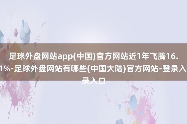 足球外盘网站app(中国)官方网站近1年飞腾16.91%-足球外盘网站有哪些(中国大陆)官方网站-登录入口