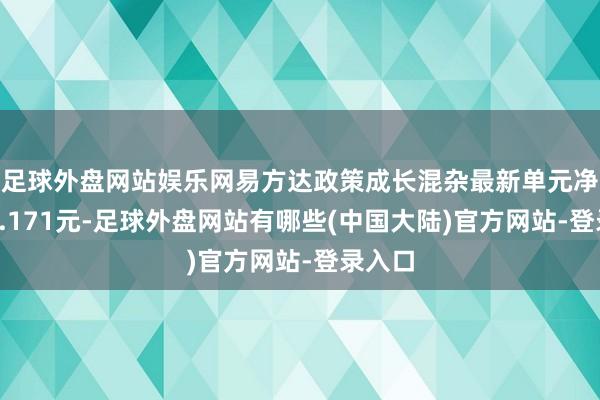 足球外盘网站娱乐网易方达政策成长混杂最新单元净值为3.171元-足球外盘网站有哪些(中国大陆)官方网站-登录入口